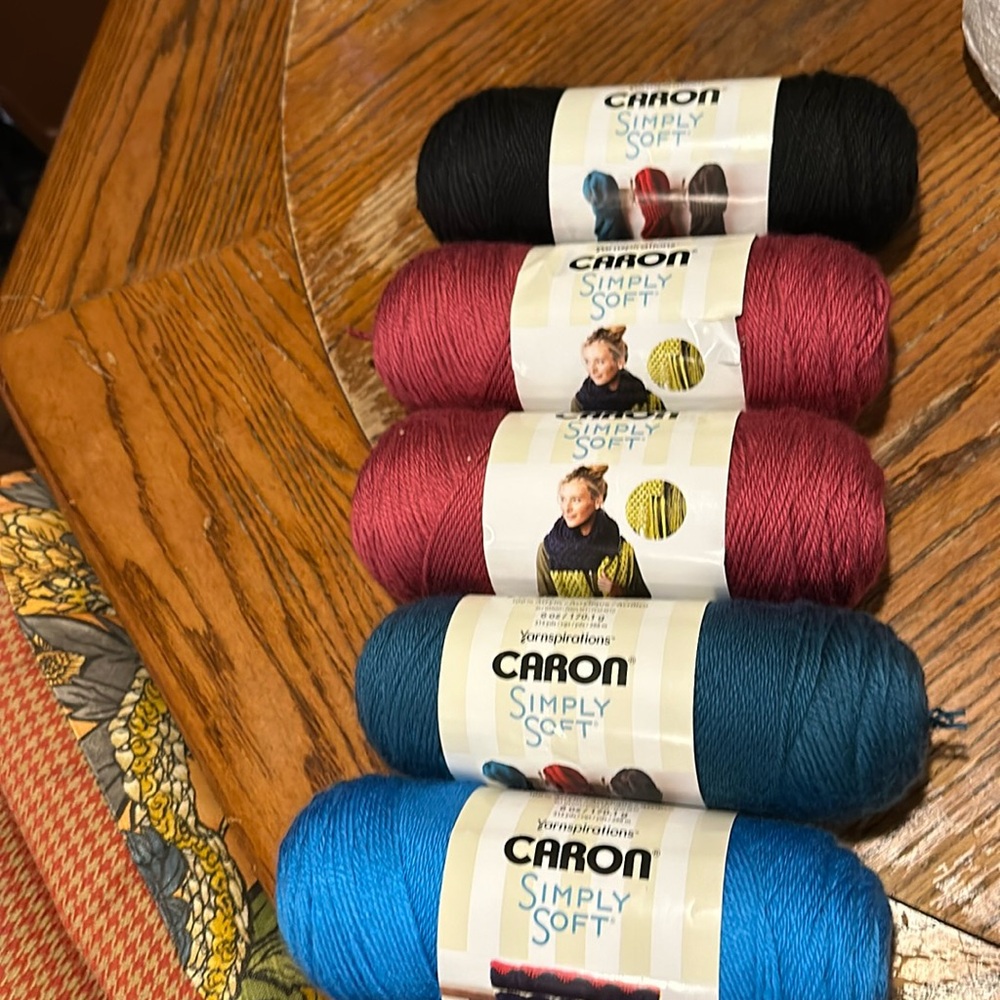 Caron so soft yarn you get all what is shown
